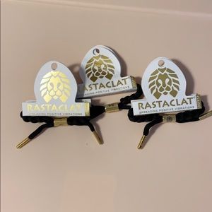 🦁Rastaclat | 3 Onyx II Black Shoelace Bracelets🦁